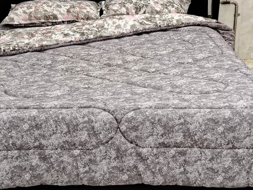 رو تختی 2نفره طرح پتینه طوسی کد233 — تصویر ۴