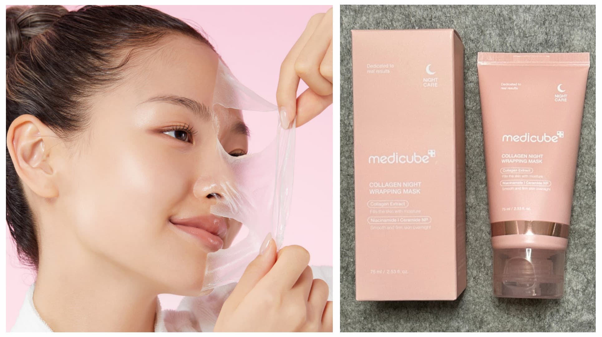 ماسک شب لایه بردار مدل کلاژن مدی کیوب Medicube — تصویر ۴