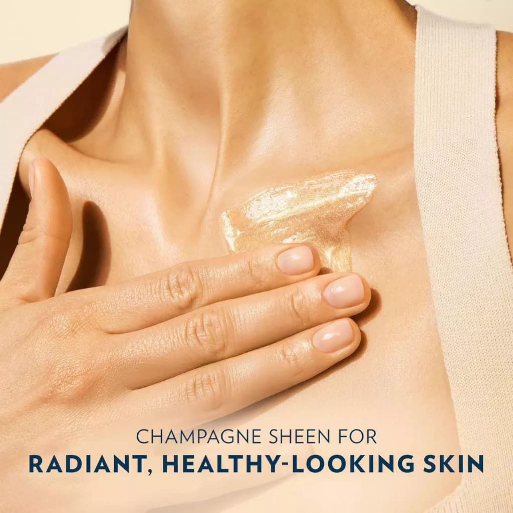 ژل روغنی براق‌کننده بدن وازلین مدل سان‌ لیت گلو | Vaseline Glazed & Glisten Sunlit Glow Gel Oil Vanilla Cocoa — تصویر ۶