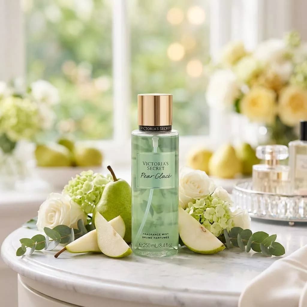 بادی میست ویکتوریا سکرت پیر گلاسه | Victoria’s Secret Pear Glacé Fragrance Mist 250ml — تصویر ۵
