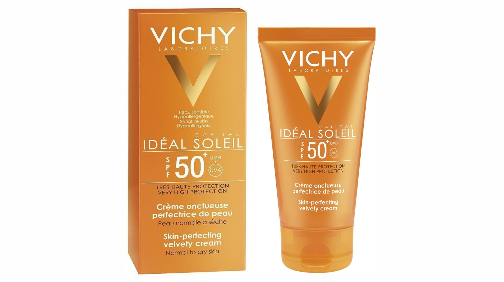 کرم ضد آفتاب بی رنگ ضد لک مدل آیدل سولیل ویشی Vichy