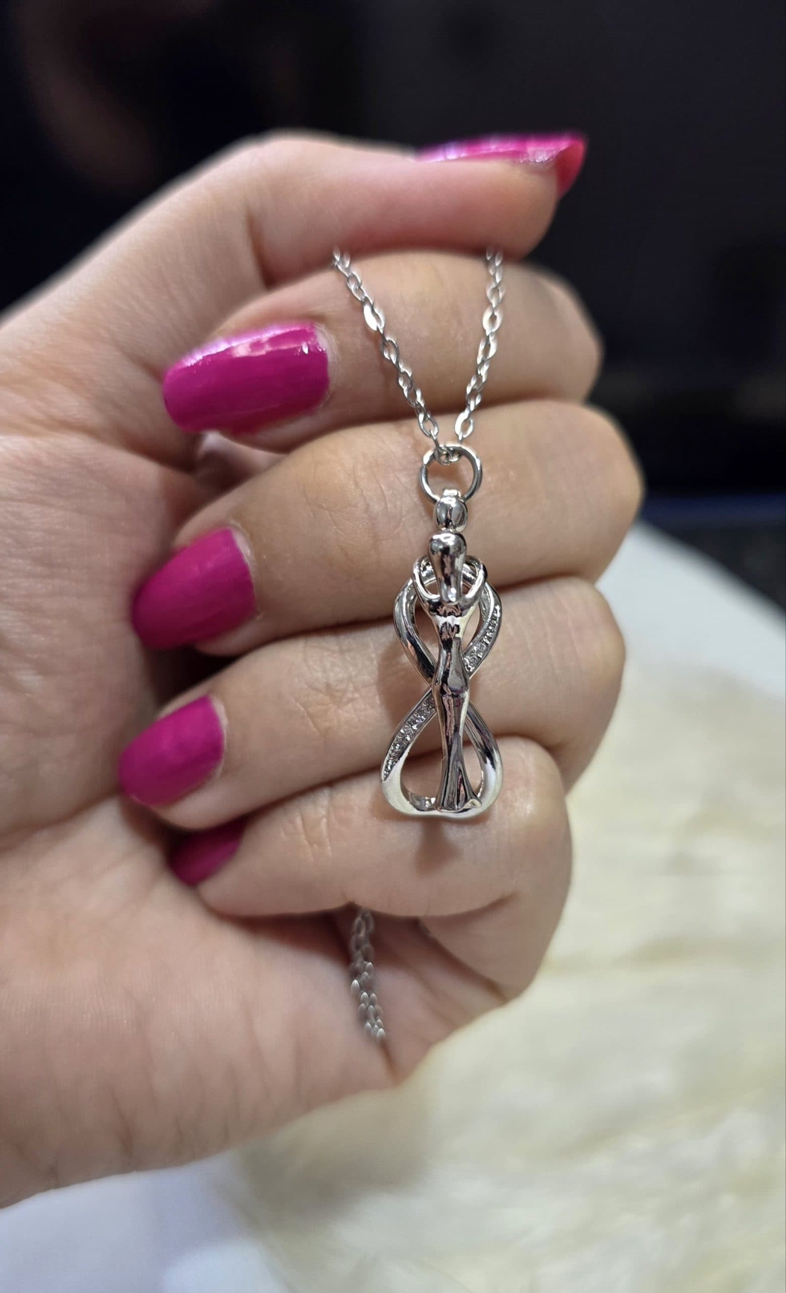 گردنبند آغوش استیل کد 1145 — تصویر ۲