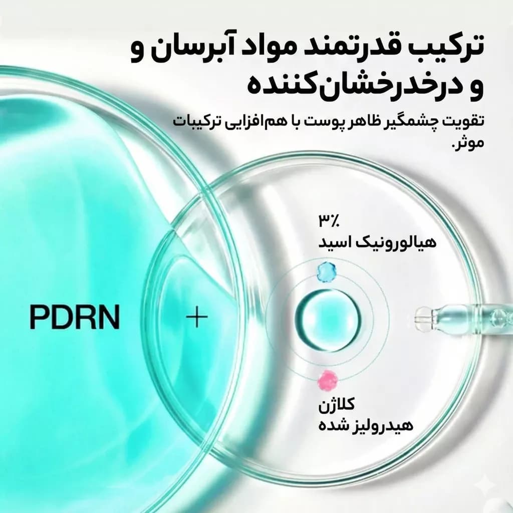 سرم آبرسان و ترمیم‌کننده PDRN + هیالورونیک اسید آنوا مدل PDRN Hyaluronic Acid Capsule 100 Serum — تصویر ۵