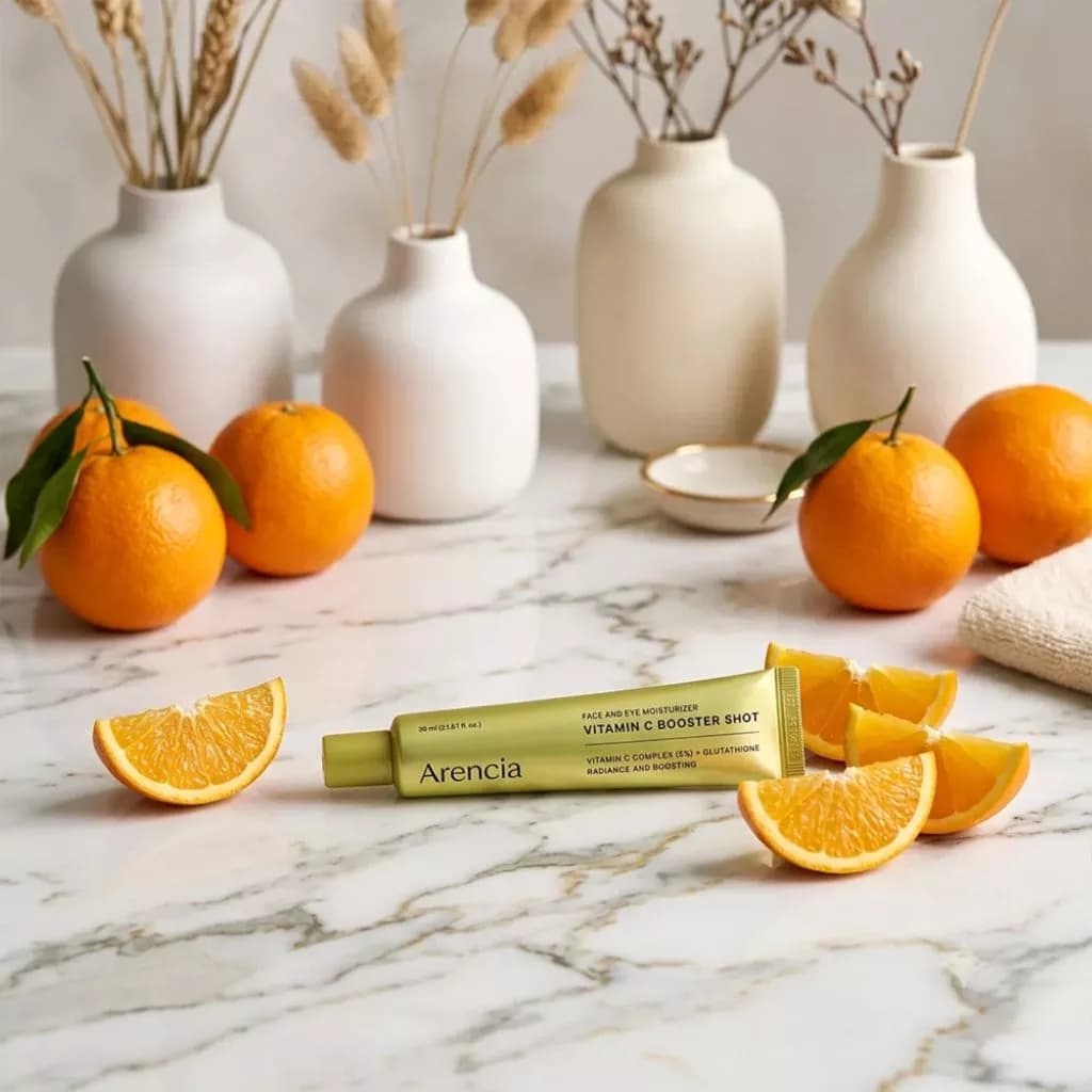 کرم مرطوب‌کننده ویتامین C بوستر شات آرنسیا مدل Vitamin C Booster Shot حجم 30 میلی‌لیتر — تصویر ۵