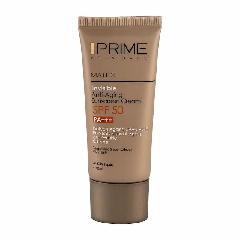 کرم ضد آفتاب Prime SPF50 پرایم بی‌رنگ | مشخصات و راهنمای خرید — تصویر ۲