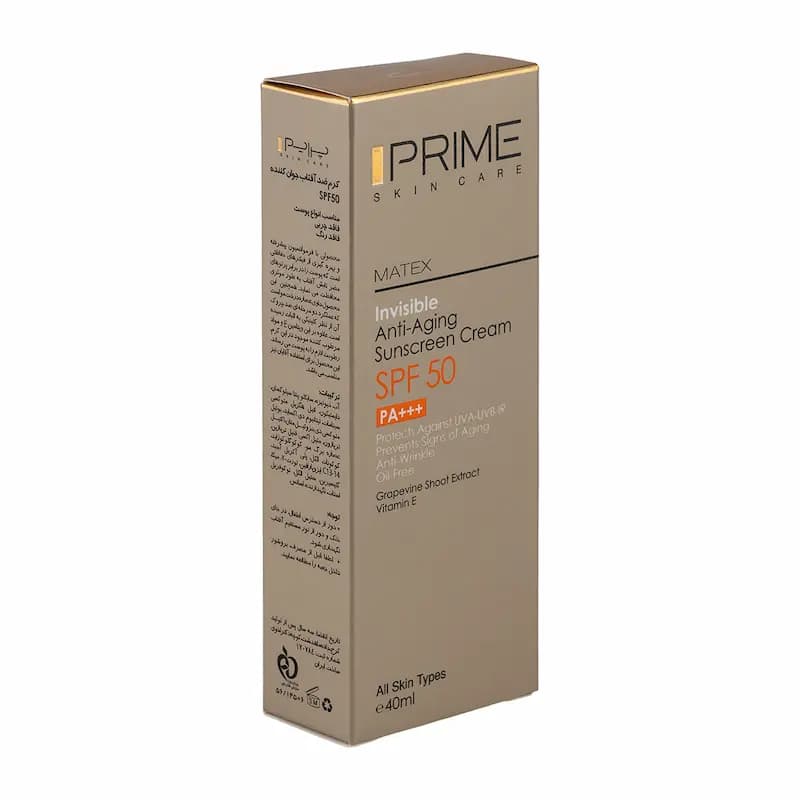 کرم ضد آفتاب Prime SPF50 پرایم بی‌رنگ | مشخصات و راهنمای خرید