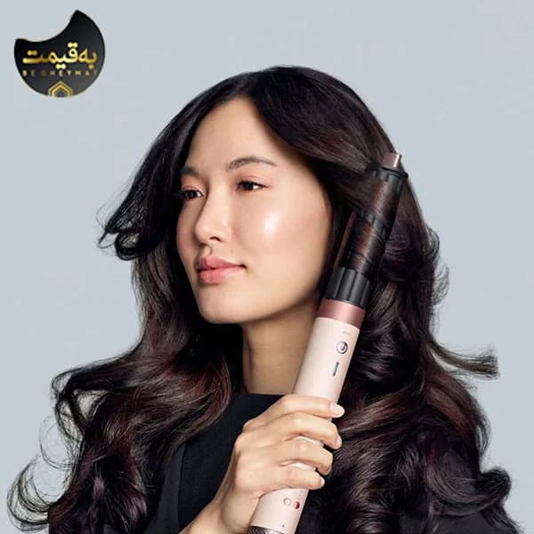 سشوار برس‌دار حالت‌دهنده دایسون مدل Airwrap Coanda 2X Ceramic Pink Rose HS09 — تصویر ۴