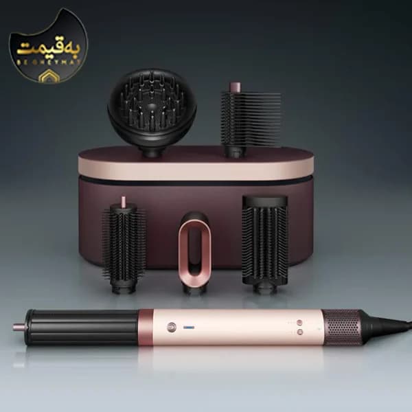 سشوار برس‌دار حالت‌دهنده دایسون مدل Airwrap Coanda 2X Ceramic Pink Rose HS09 — تصویر ۳