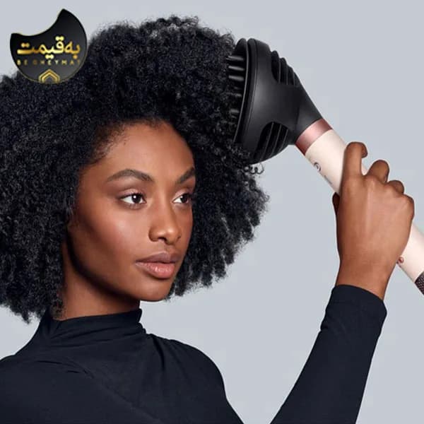 سشوار برس‌دار حالت‌دهنده دایسون مدل Airwrap Coanda 2X Ceramic Pink Rose HS09 — تصویر ۶