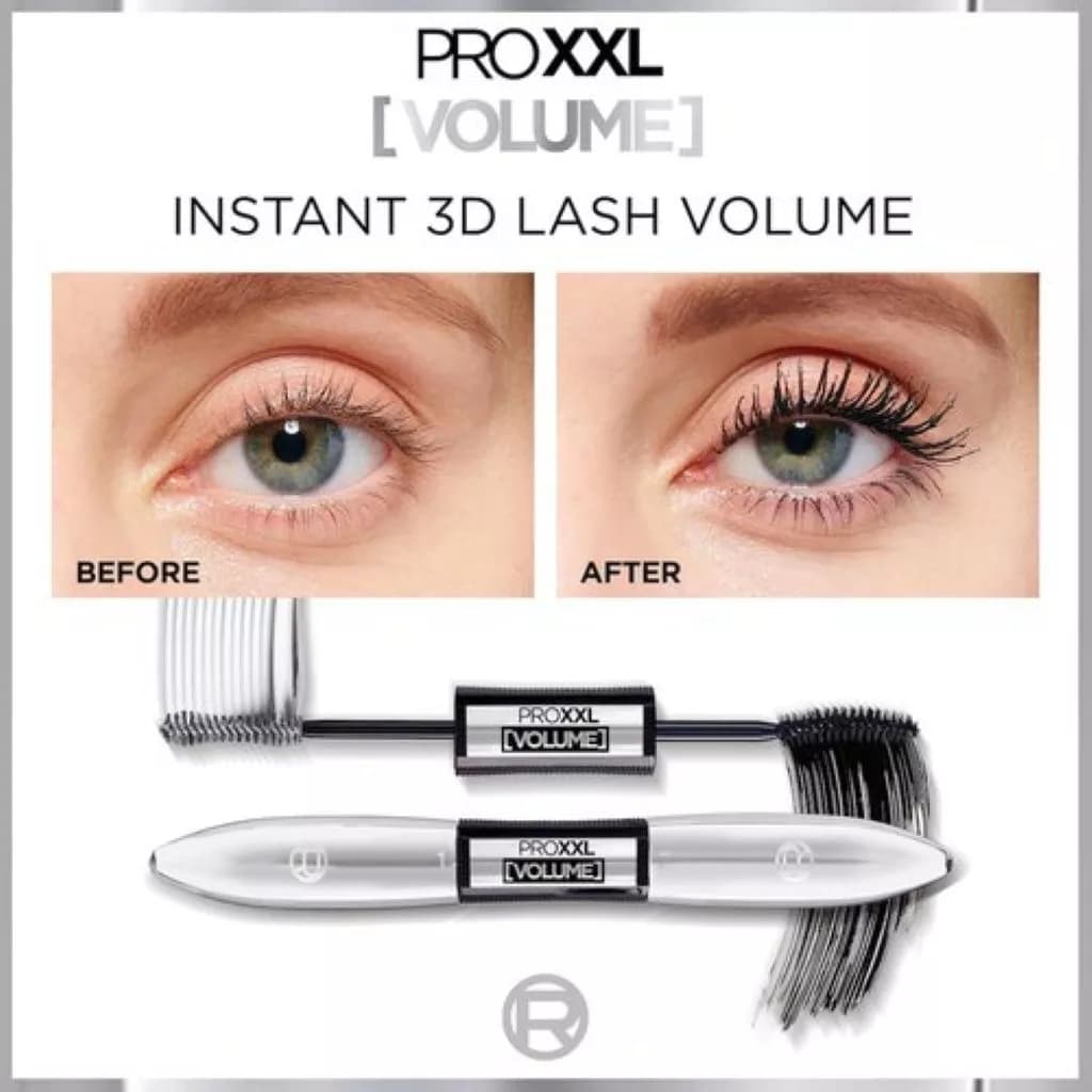 ریمل دو سر حجم دهنده لورآل مدل پرو ایکس ایکس ال والیوم | ProXXL Volume 2-Step Mascara – Black 12ml — تصویر ۴
