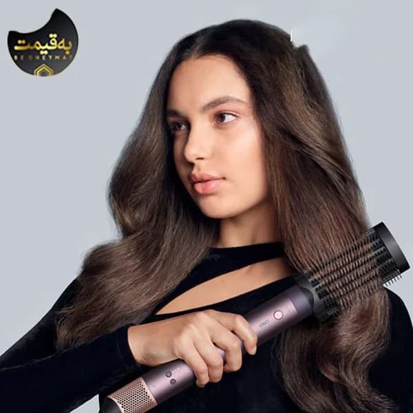 سشوار برس‌دار حالت‌دهنده دایسون مدل Airwrap Coanda 2X Jasper Plum HS09 — تصویر ۴