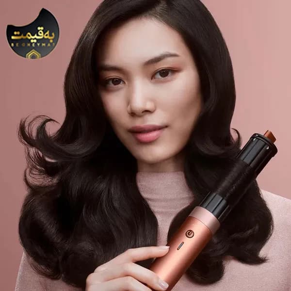 سشوار برس‌دار حالت‌دهنده دایسون مدل Airwrap Coanda 2X Amber Silk HS09 — تصویر ۴