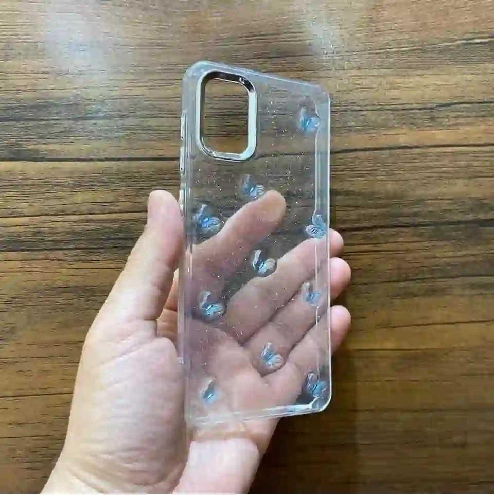 قاب گوشی سامسونگ A31 مدل پروانه برجسته شاین — تصویر ۳