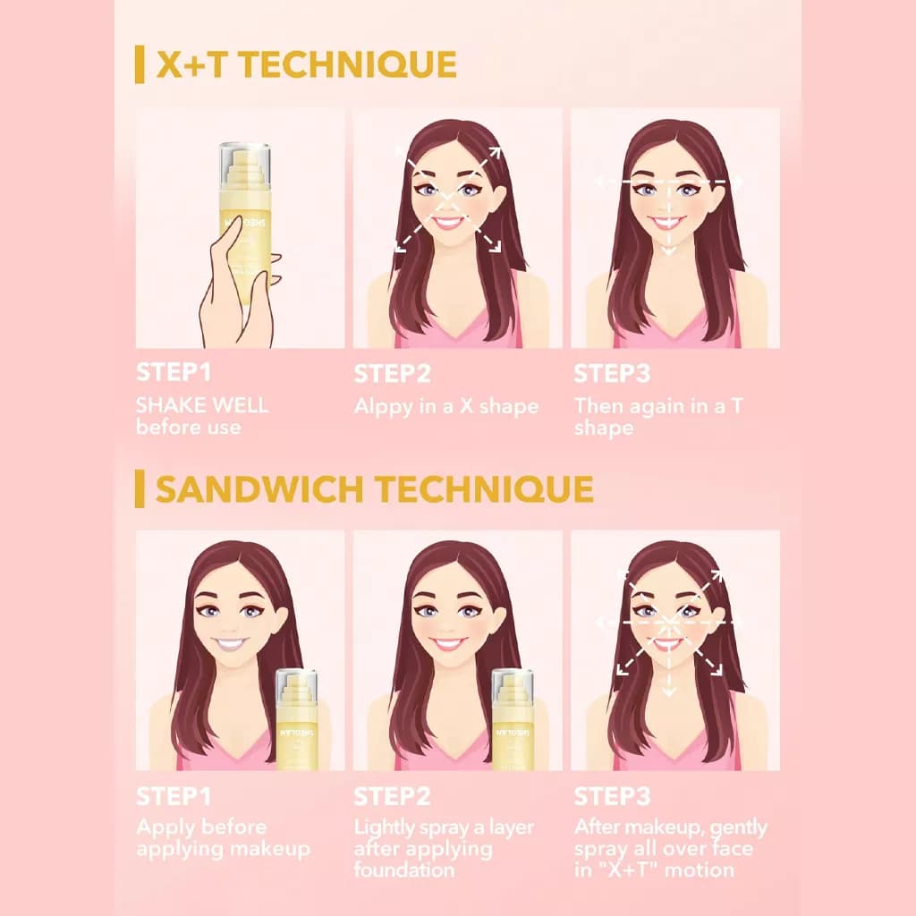 اسپری فیکس مات شیگلم مدل مت فرش | SHEGLAM Matte Fresh Setting Spray — تصویر ۵