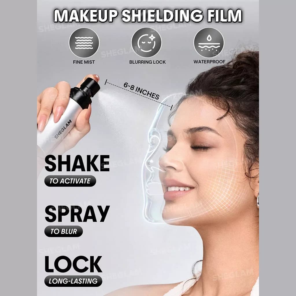 اسپری فیکس ضد آب Camera On شیگلم | SHEGLAM Camera On Blurring Waterproof Setting Spray — تصویر ۳