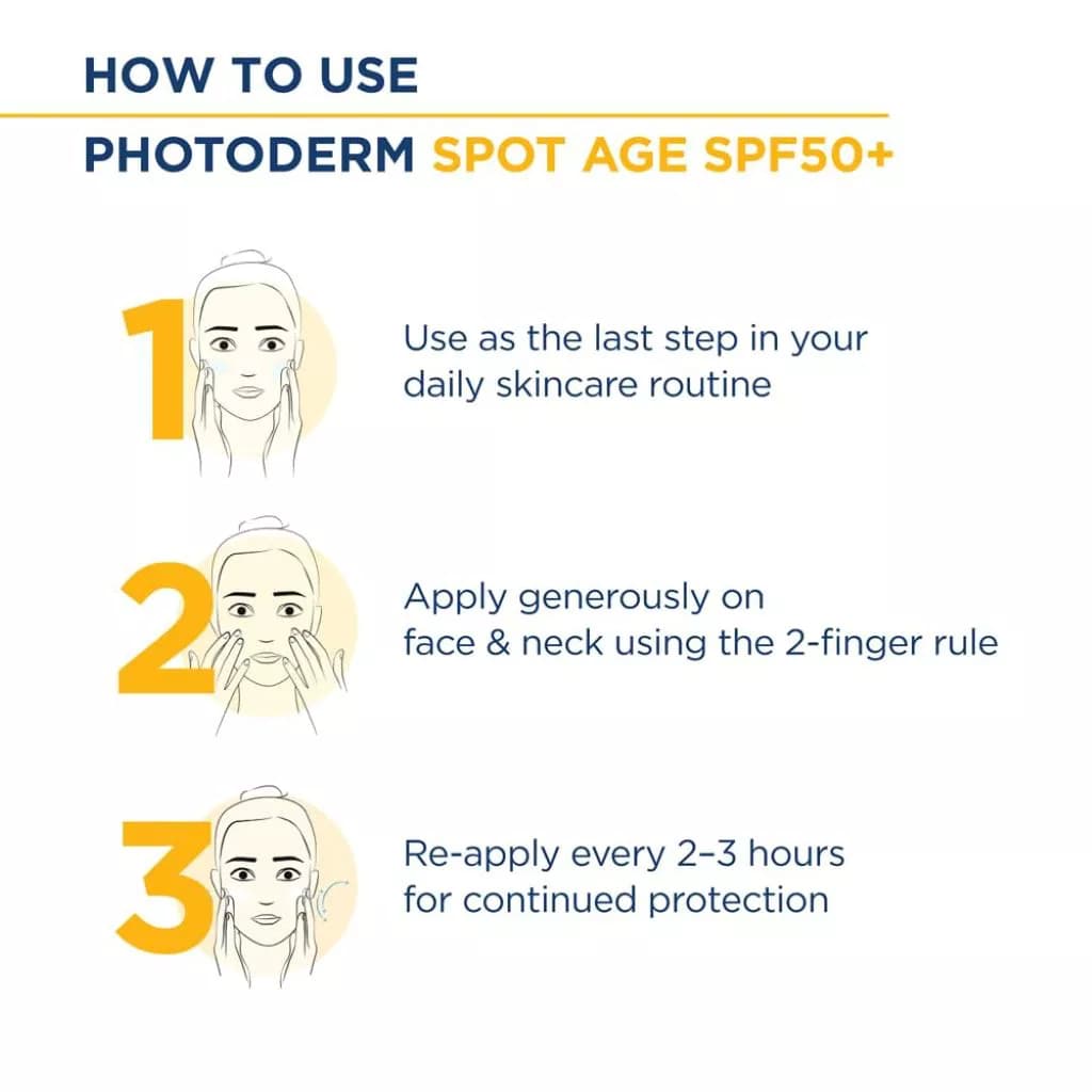 ضد آفتاب ضد لک و ضد پیری فوتودرم اسپات ایج SPF50+ بایودرما — تصویر ۵