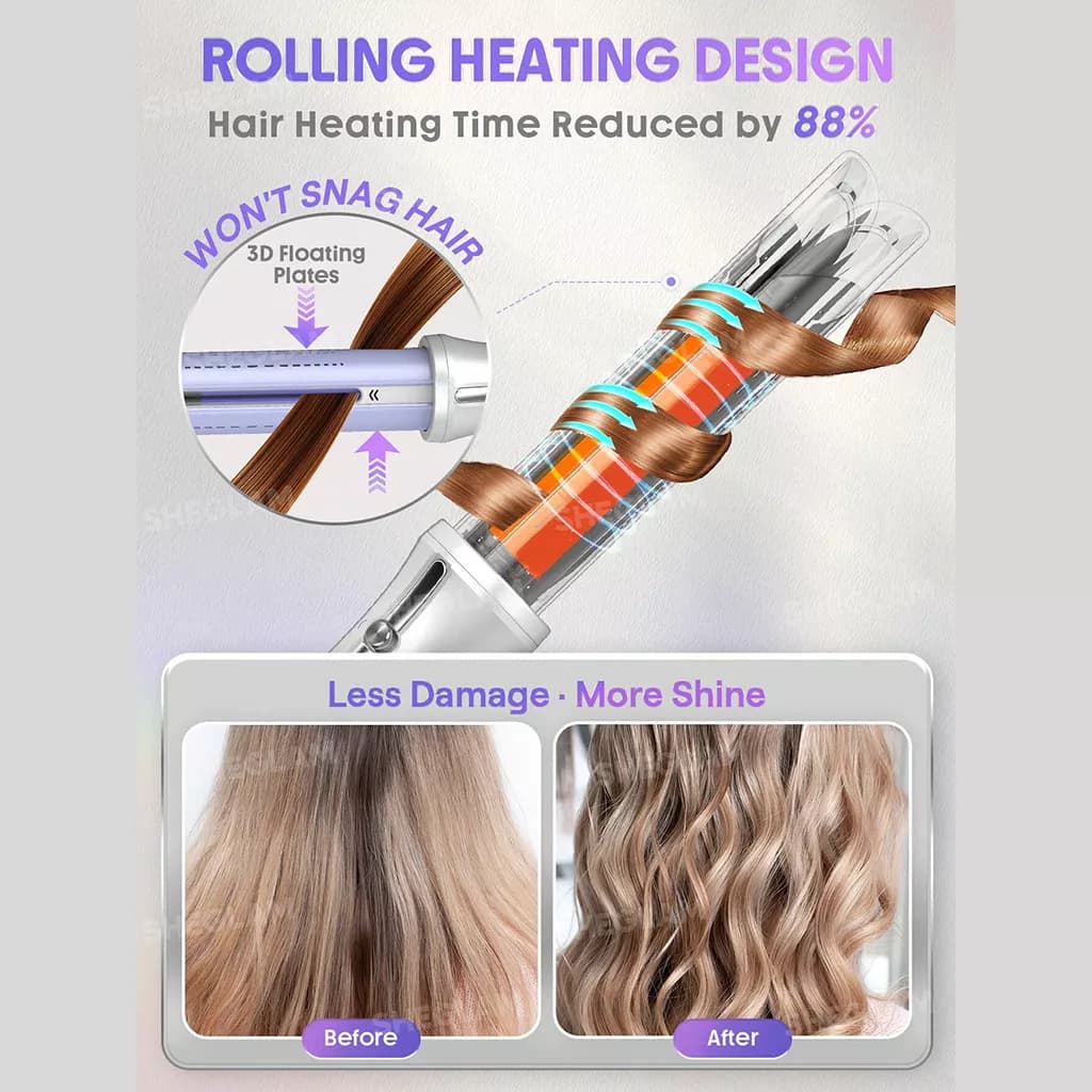 دستگاه ایرفلو استایلر پرو چرخشی شیگلم مدل One Touch Airflow Styler Pro sheglam — تصویر ۴