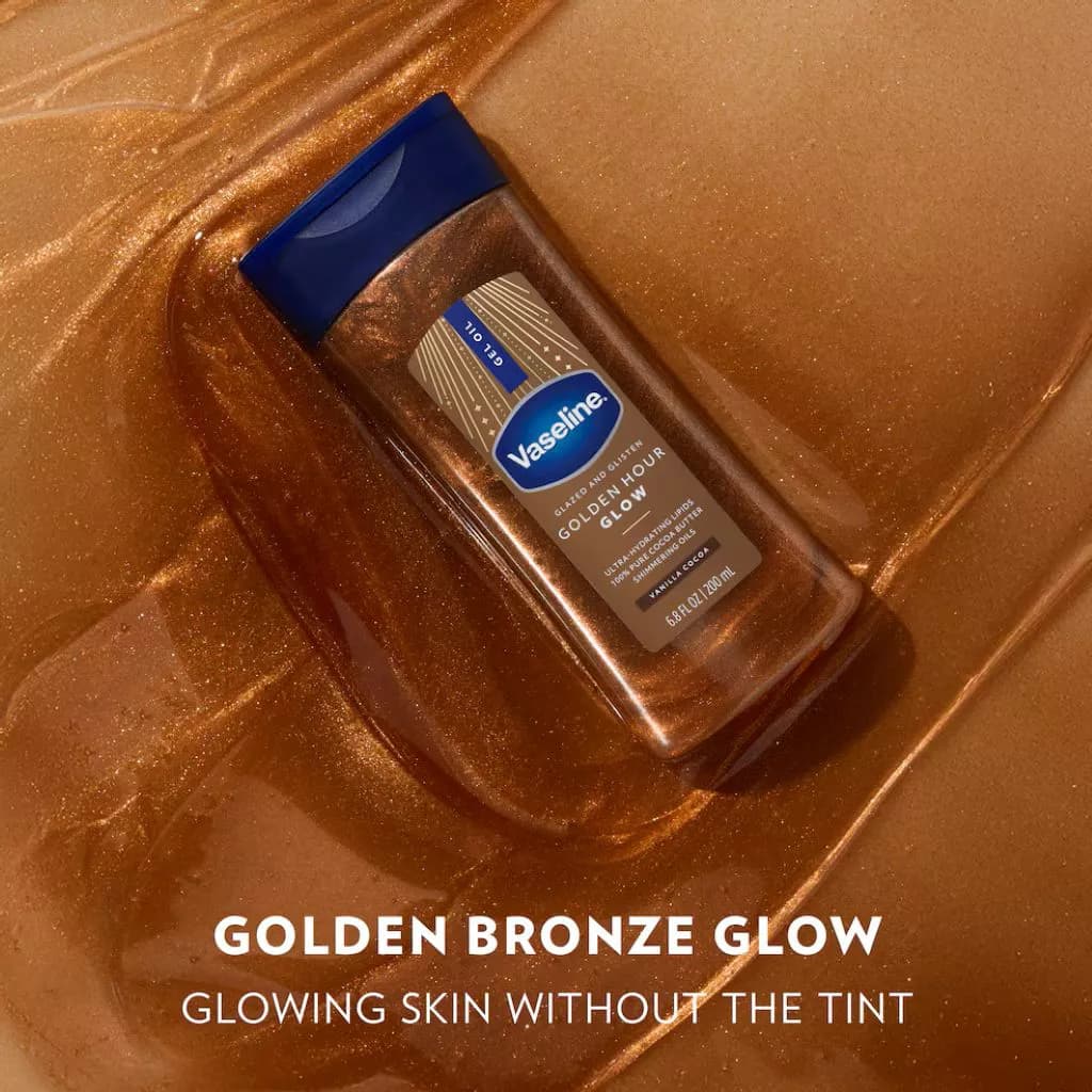 روغن بدن شاین دار golden hour glow وازلین Vaseline — تصویر ۶