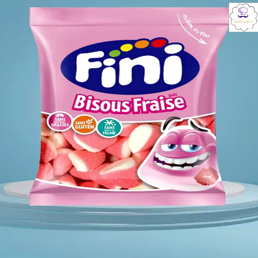 پاستیل فینی بدون گلوتن BisousFraise