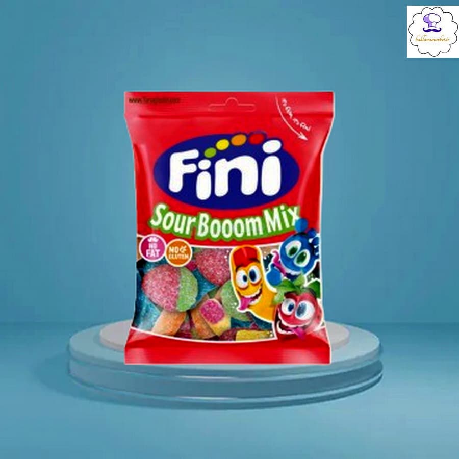 پاستیل بدون گلوتن ترش (BOOOM MIX)fini