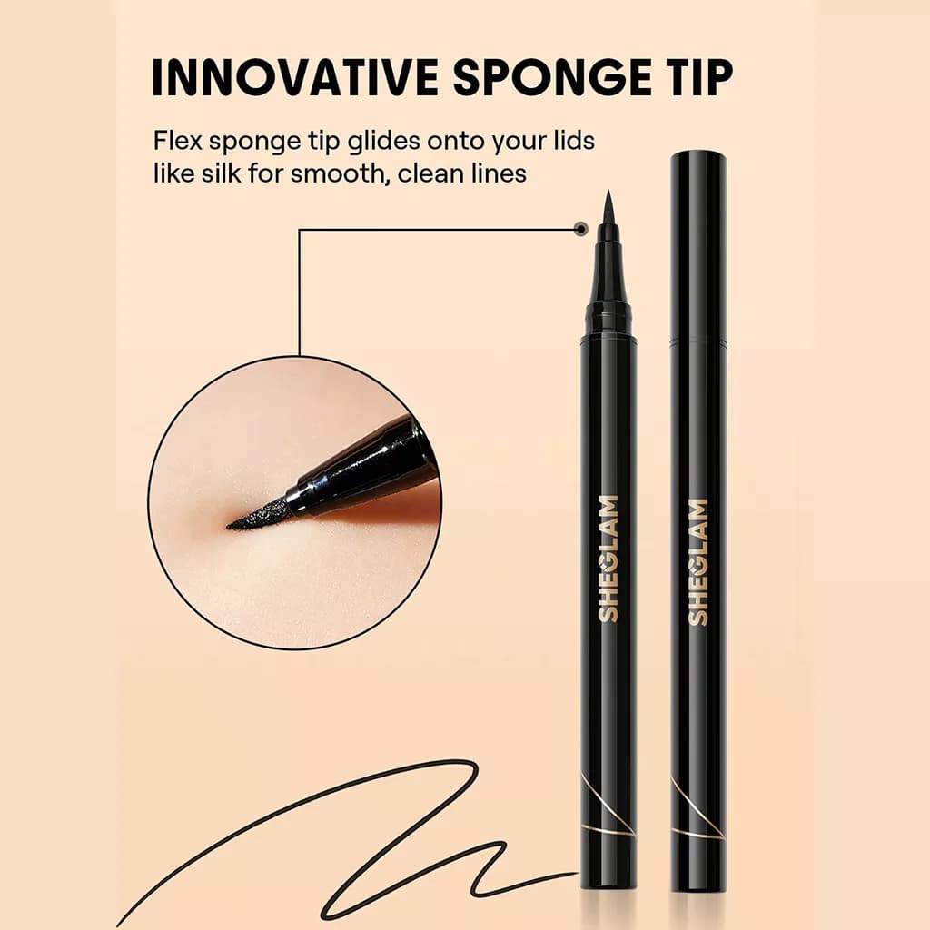 خط چشم ماژیکی ضد آب شیگلم مدل Eye Affinity Waterproof Eyeliner — تصویر ۳