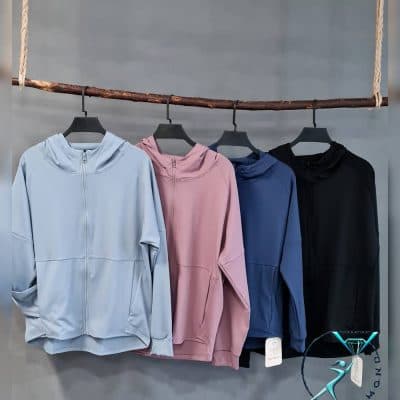 سویشرت فلامنت جیبدار کلاهدار