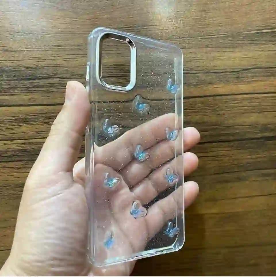 قاب گوشی سامسونگ A51 (4G) مدل پروانه برجسته شاین — تصویر ۳