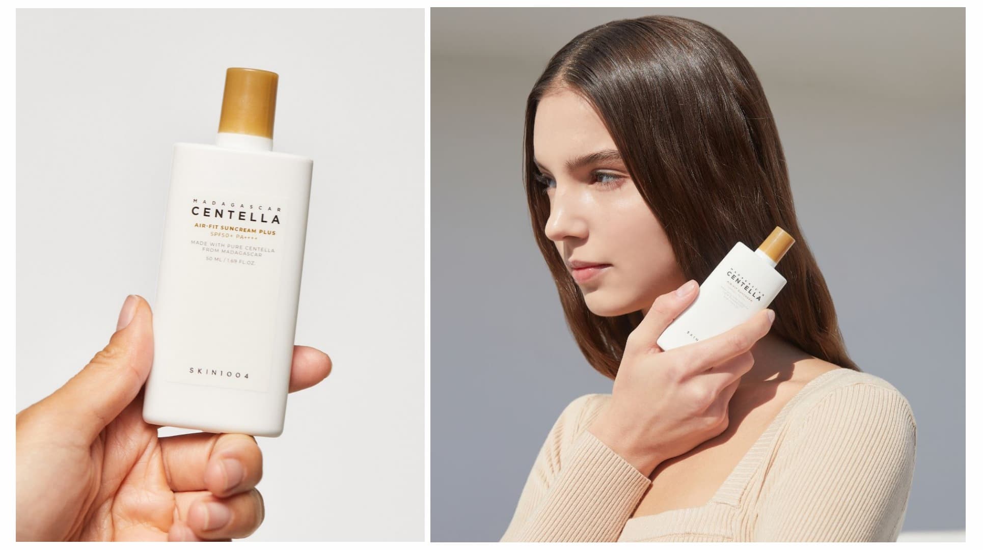 کرم ضد آفتاب رنگی سنتلا ماداگاسکار مدل ایرفیت پلاس اسکین 1004 Skin — تصویر ۳
