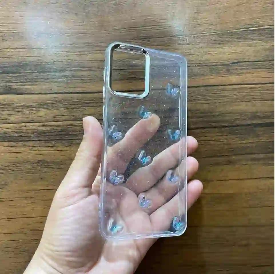 قاب گوشی سامسونگ A12 مدل پروانه برجسته شاین — تصویر ۳