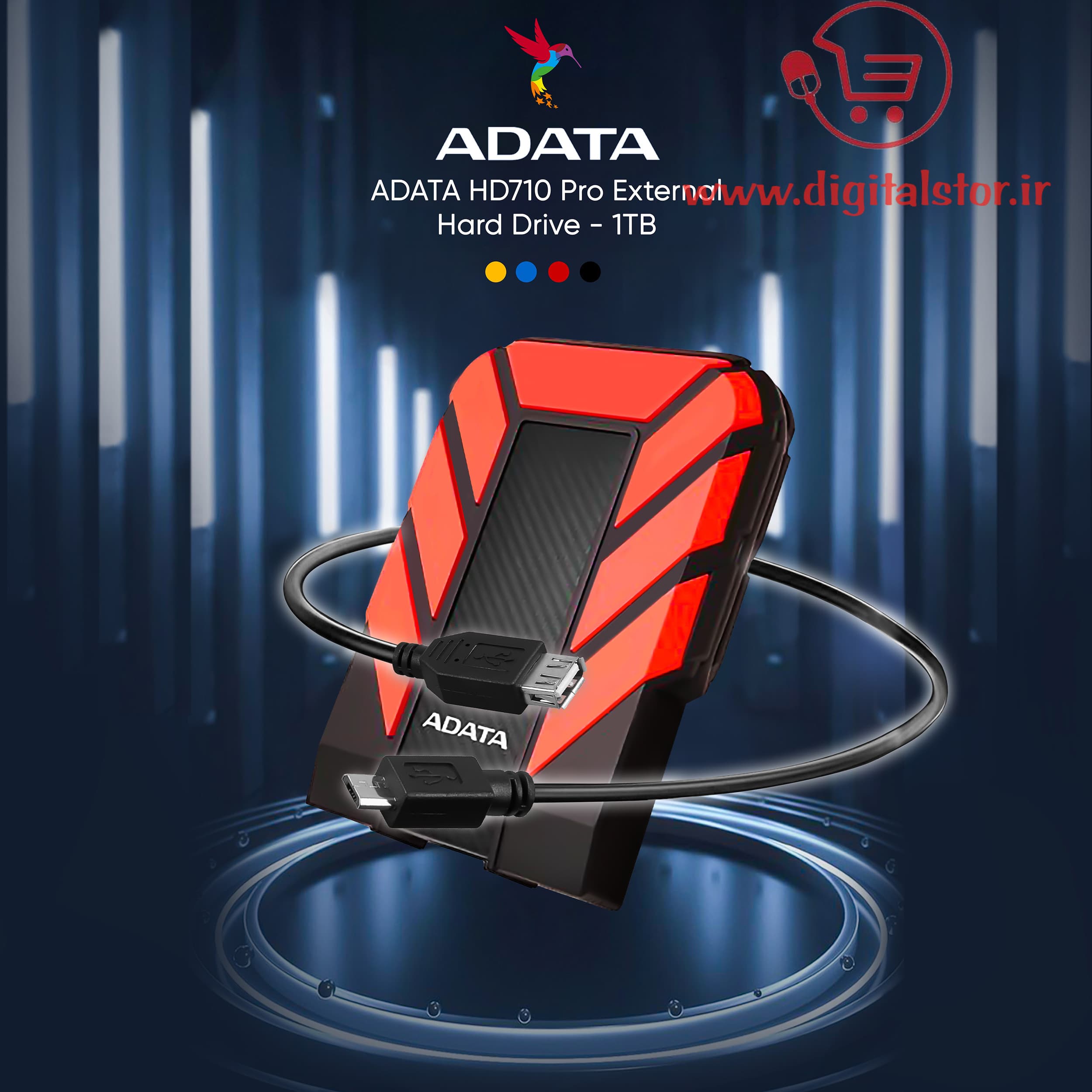 هارد اکسترنال ای دیتا مدل HD710 Pro ظرفیت 5 ترابایت با استاندارد ارتباطی USB 3.2 Gen1 — تصویر ۵