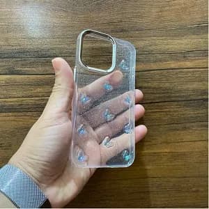 قاب گوشی آیفون 13Pro مدل پروانه برجسته شاین — تصویر ۲