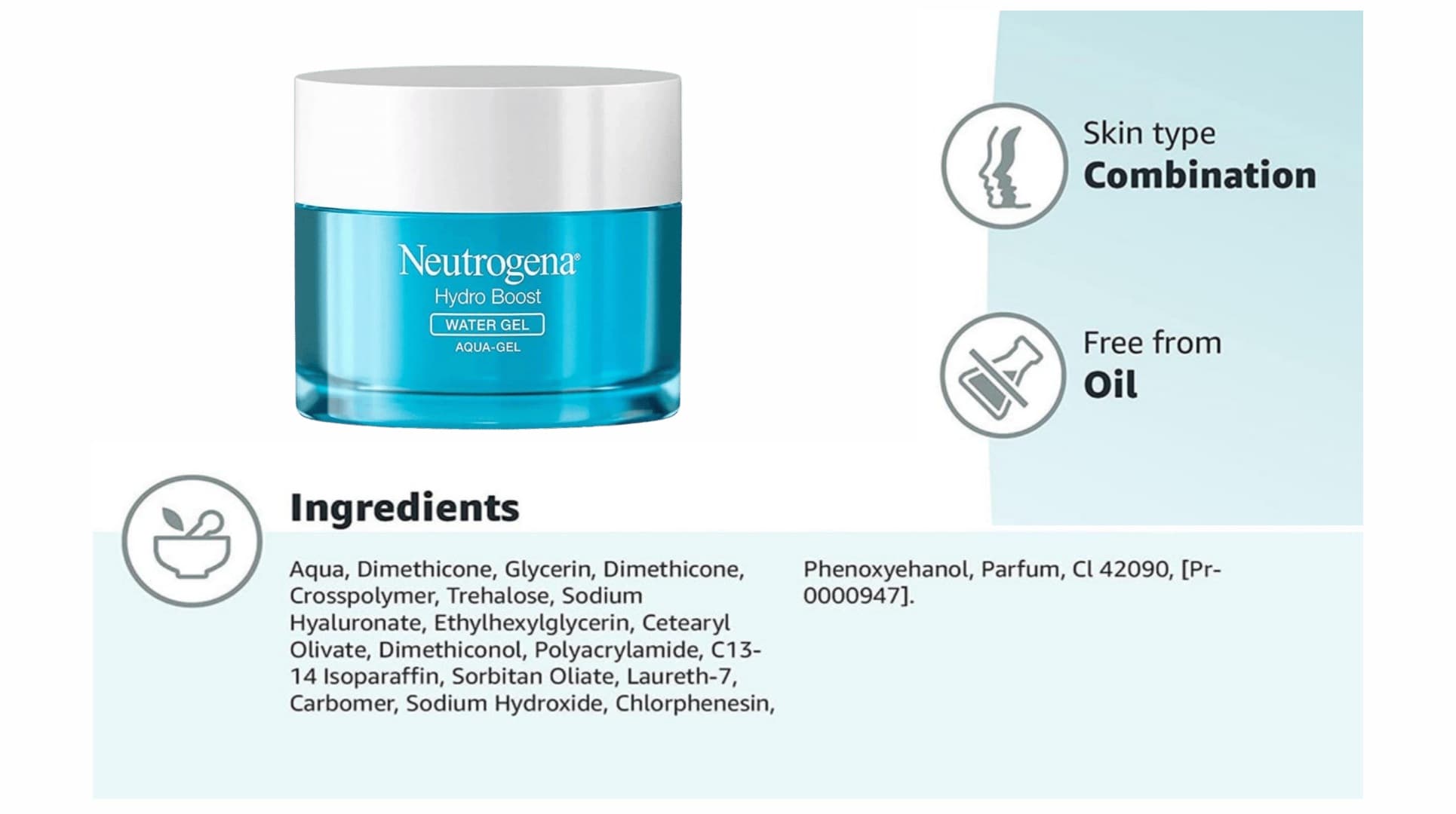 واتر ژل آبرسان مدل هیدرو بوست نوتروژینا NEUTROGENA — تصویر ۳