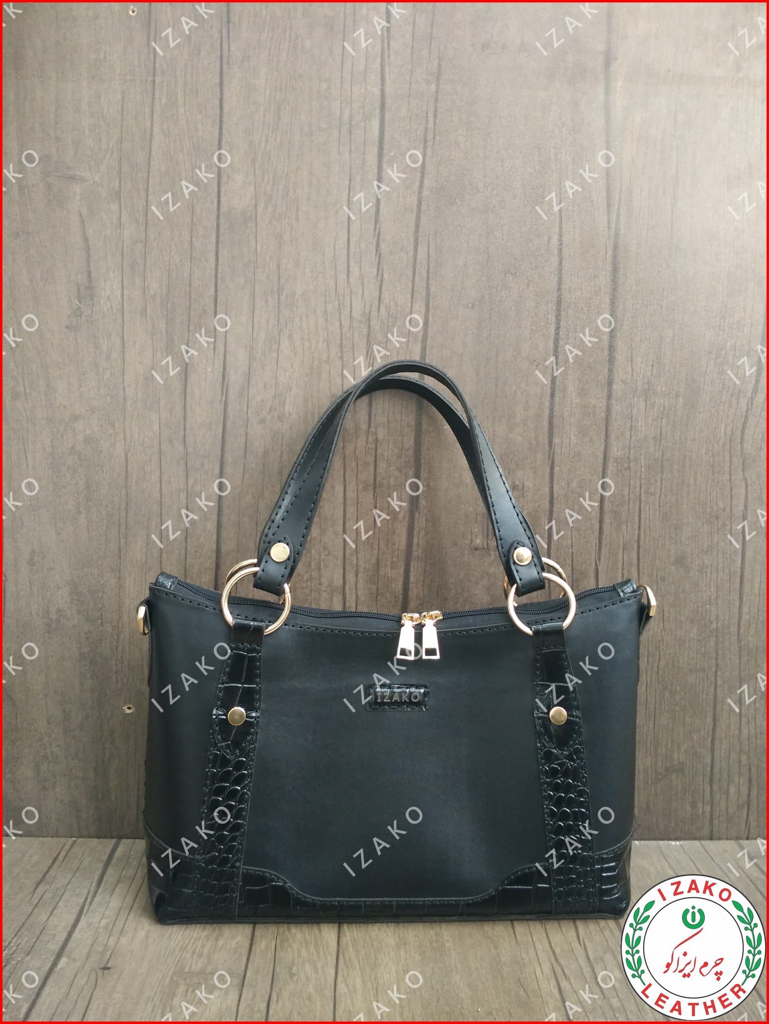کیف مجلسی زنانه چرم گاوی مدل i-700 برند ایزاکو — تصویر ۲