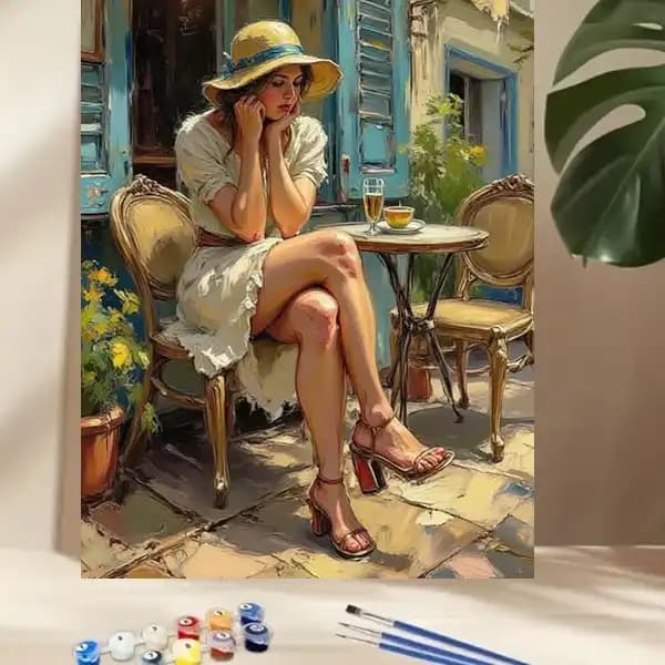 نقاشی با اعداد بزرگسال لحظه‌ای برای خودم