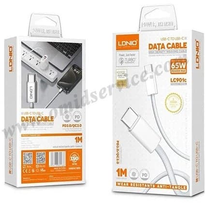 کابل شارژ دو سر Type-cبرند lDino ( type-c to type-c )