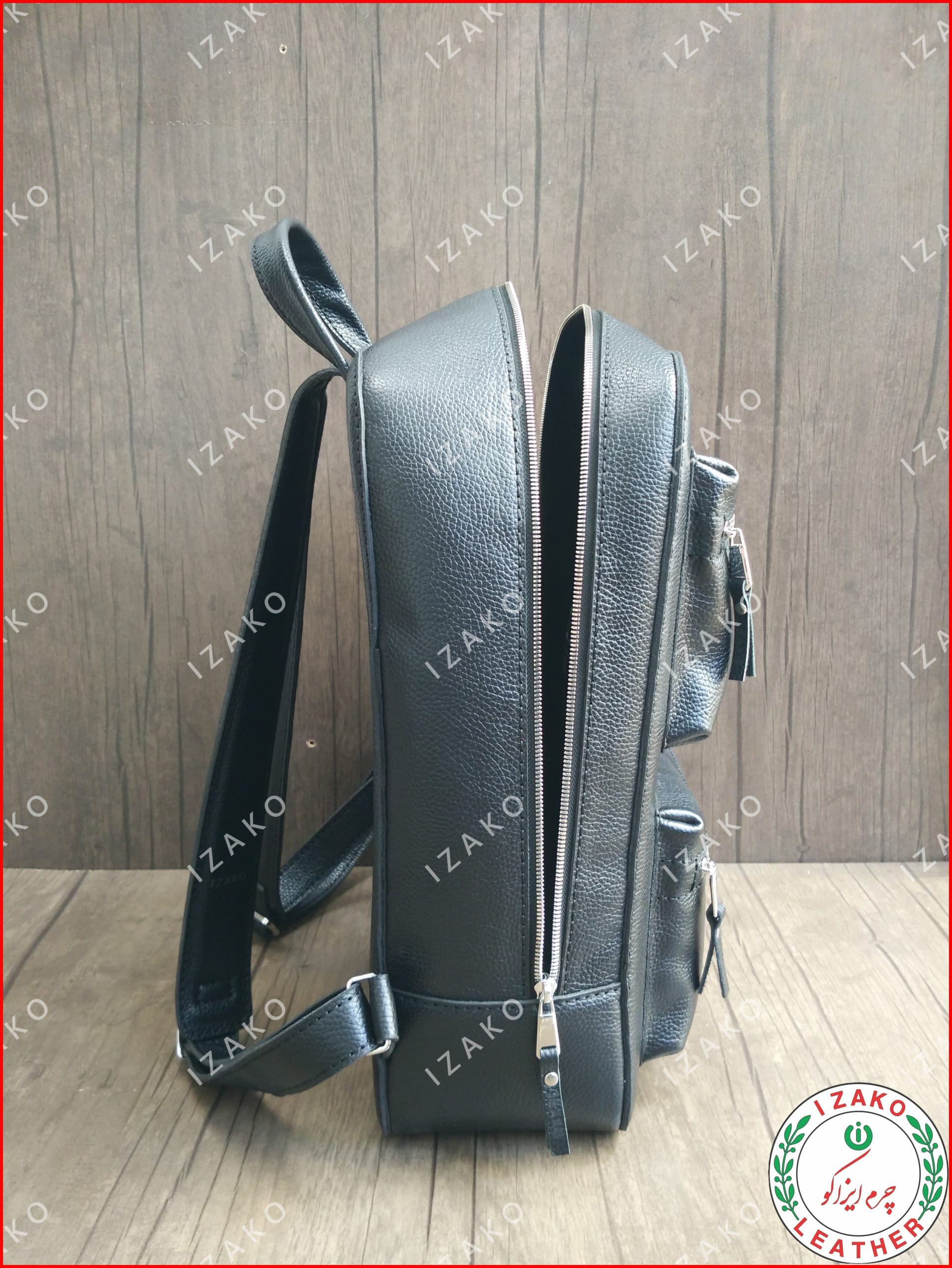 کوله مسافرتی چرم گاوی دستدوز مدل i-660 ایزاکو — تصویر ۵