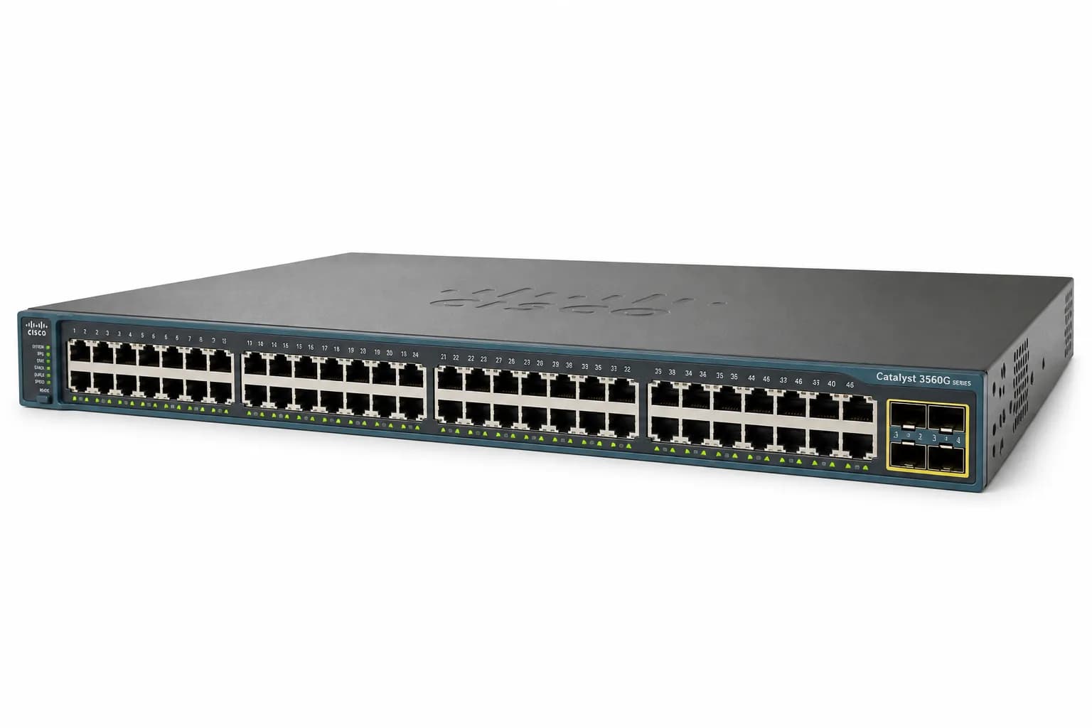 سوئیچ سیسکو مدل WS-C3560G-48TS-S | سری 3560G | ۴۸ پورت گیگابیت | ۴ پورت SFP