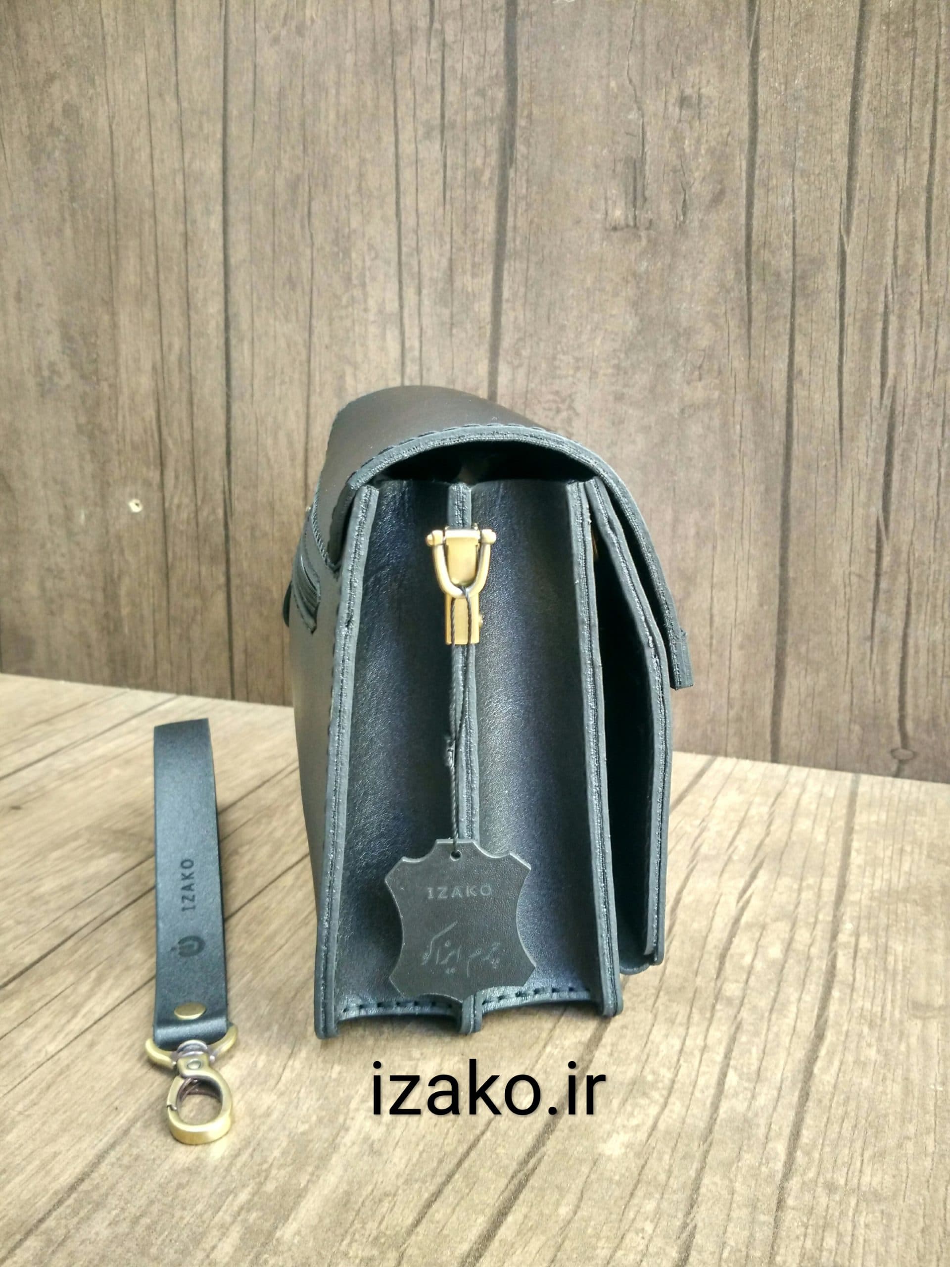 کیف مدارک ایزاکو مدل i-12 چرم گاوی دستدوز — تصویر ۶