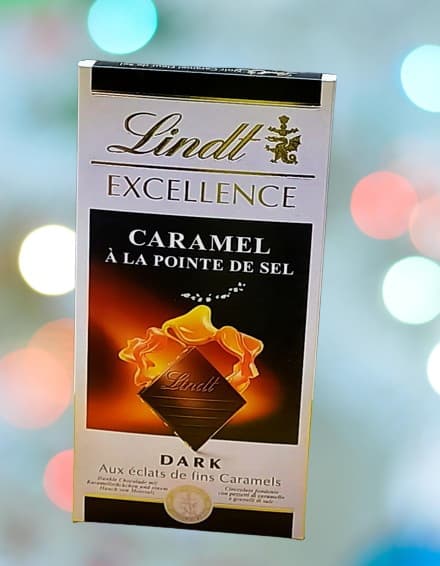 تابلت تلخ لینت با طعم کاراملlindt