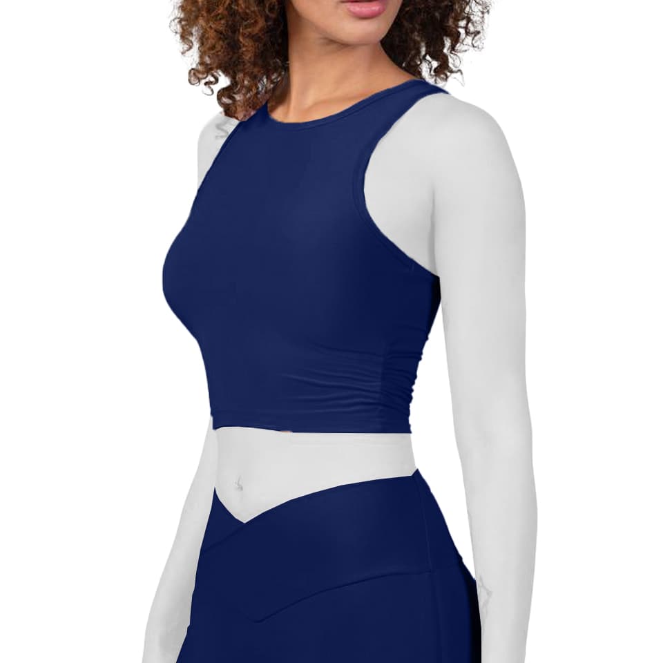 کراپ ورزشی زنانه مدل گتر دار لولولمون Lululemon کد 12669 — تصویر ۳