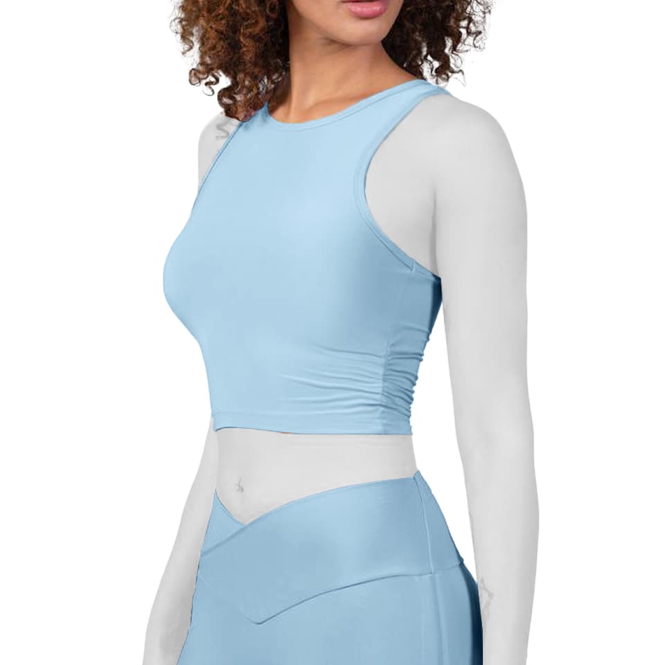 کراپ ورزشی زنانه مدل گتر دار لولولمون Lululemon کد 12669 — تصویر ۲