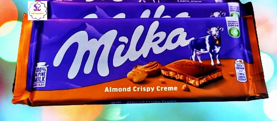 تابلت شیری با مغز بادام ترد کاراملی میلکا milka