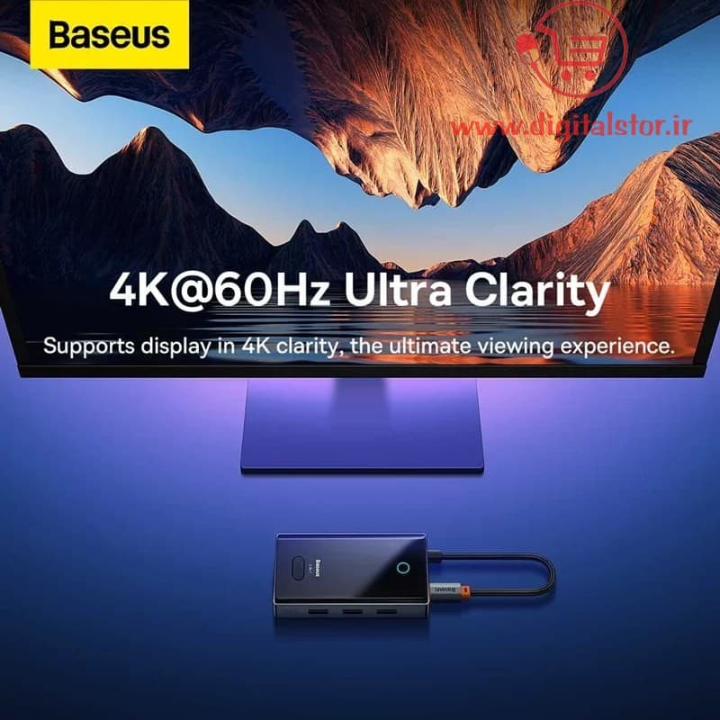 هاب 6 پورت USB-C بیسوس مدل BS-OH078 — تصویر ۵