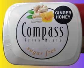 قرص خوش بوکننده دهان compass زنجبیل عسل