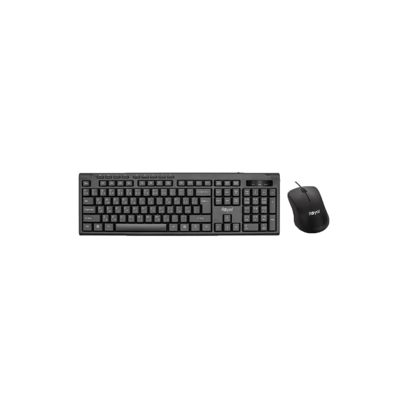 کیبورد و موس سیم دار مدل R-km720 برند ROYAL(رویال) — تصویر ۲