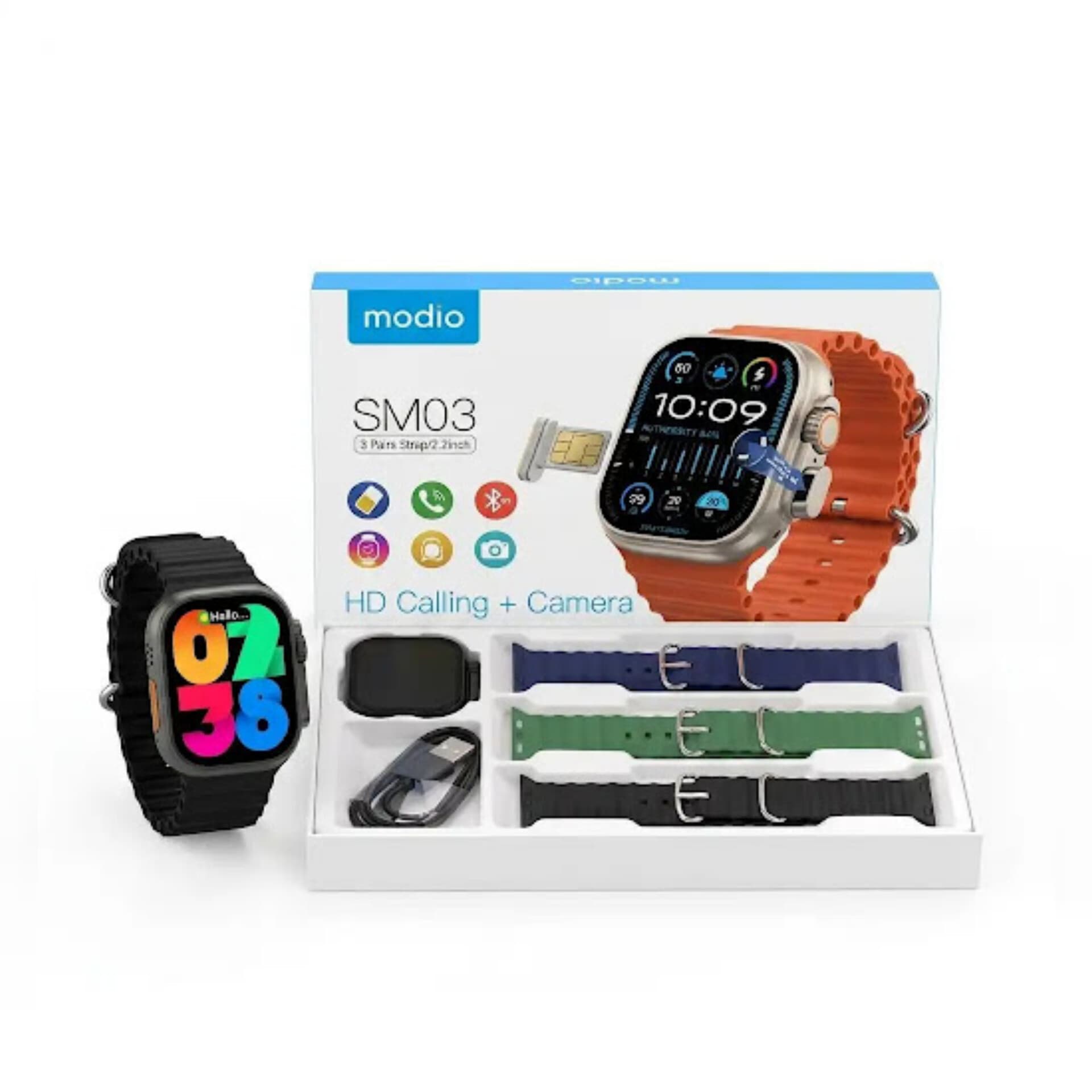 ساعت هوشمند سیمکارتخور مودیو Modio SM03 دوربیندار — تصویر ۴