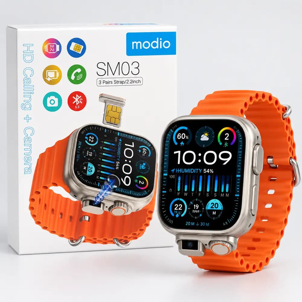 ساعت هوشمند سیمکارتخور مودیو Modio SM03 دوربیندار