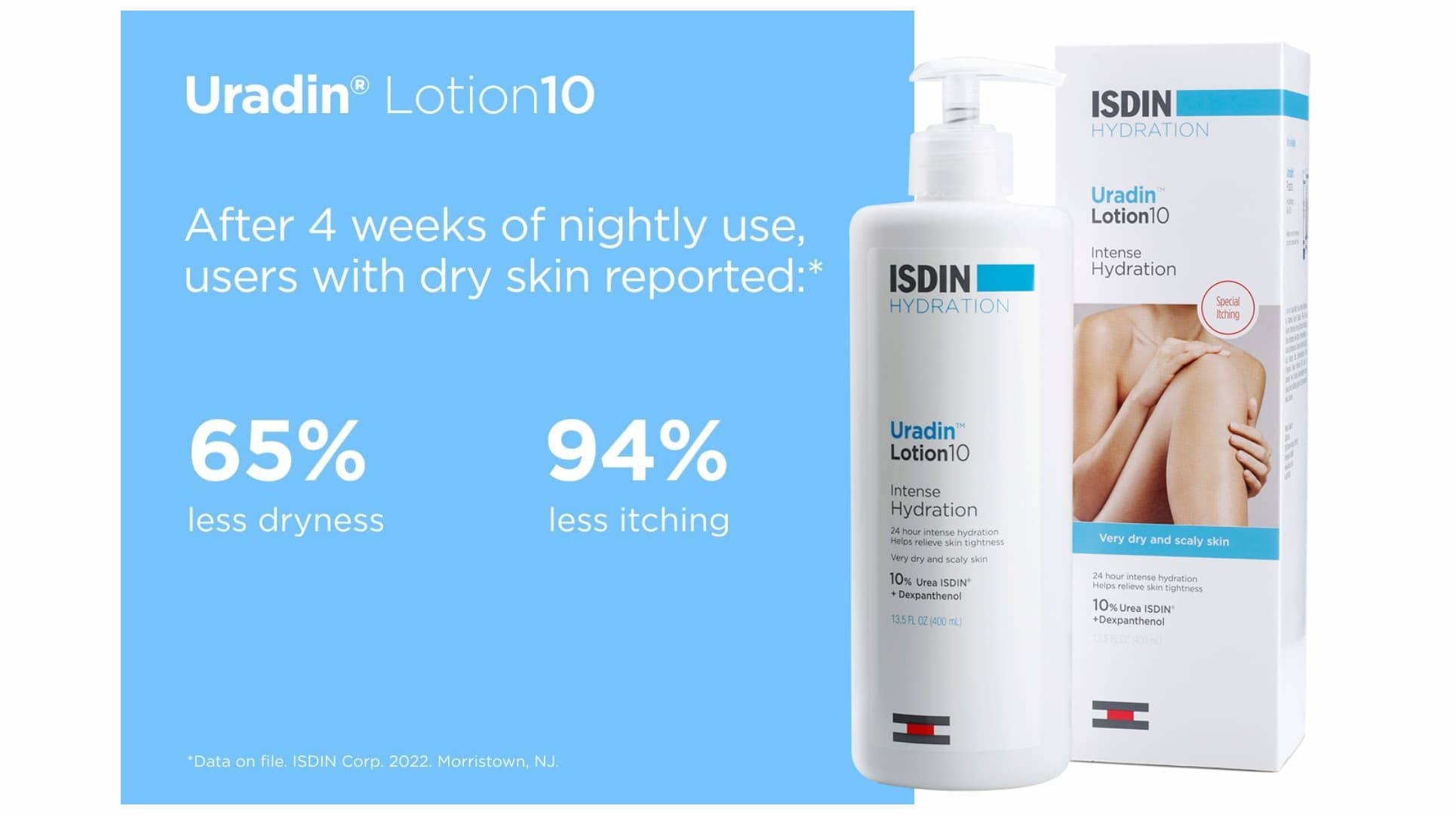 لوسیون بدن آبرسان و ترمیم کننده مدل Uradin lotion10 ایزدین ISDIN — تصویر ۶
