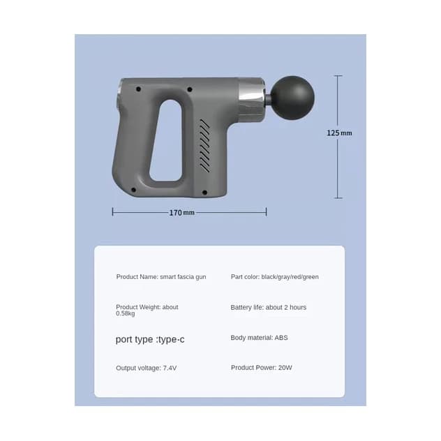 ماساژور تفنگی مدل KH-740 ا -Fascial Gun KH-740 Massager — تصویر ۵