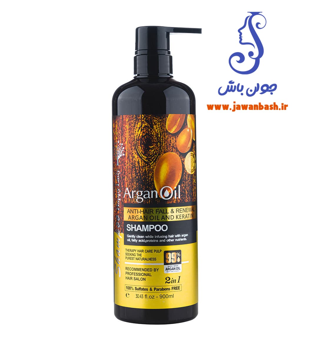 شامپو تقویت کننده و ضد ریزش مو لایتنس مدل Argan Oil حجم 900 میلی لیتر